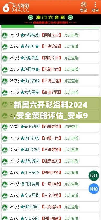 新奥六开彩资料2024,安全策略评估_安卓9.504