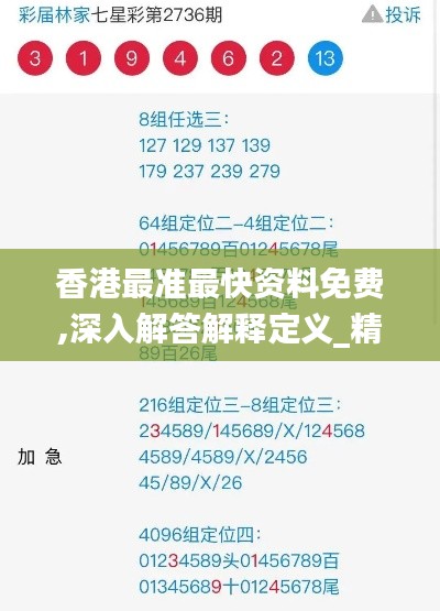 香港最准最快资料免费,深入解答解释定义_精简版7.861