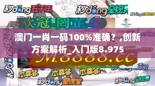 澳门一肖一码100%准确？,创新方案解析_入门版8.975