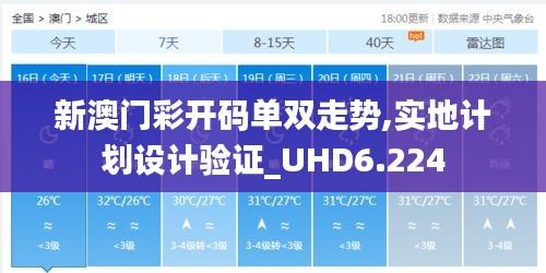 新澳门彩开码单双走势,实地计划设计验证_UHD6.224