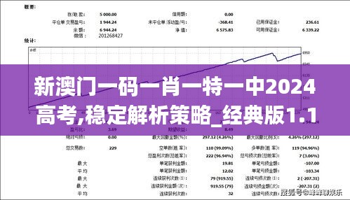 新澳门一码一肖一特一中2024高考,稳定解析策略_经典版1.125